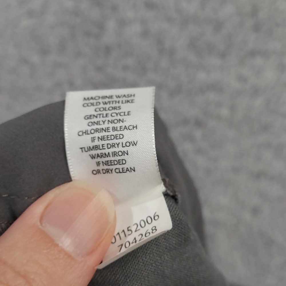 J. Jill Capri Pants Women's Size 8 Gray Linen Blend Stretch‎ Cropped Trousers - Picture 10 of 12